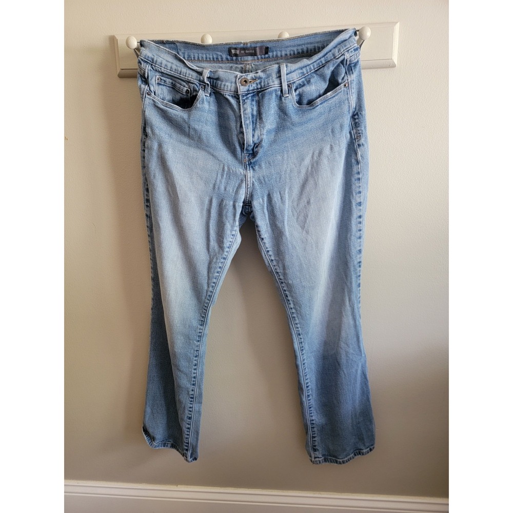 Levi's 515 Women's Bootcut Denim Jeans Size 12 Medium Wash Stretch 32x28.5 GUC